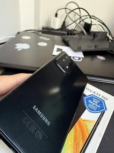 s6 edge plus: Samsung Galaxy A33 5G, Б/у, 128 ГБ, цвет - Черный, 2 SIM — 3