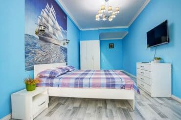 отдых исыкуль: 2 комнаты, Душевая кабина, Постельное белье, Кондиционер — 1