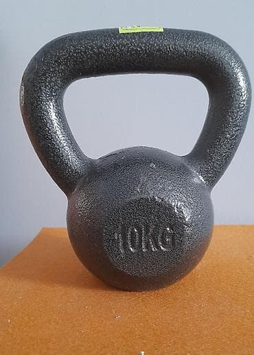 Велосипеддер: Гири и гантели, новые в наличии: - гиря, чёрная 10 кг, цена 5000 сом — 5