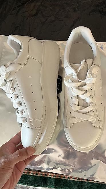 Туфли: Мужские кроссовки, 42, Alexander McQueen, Б/у, цвет - Белый, Самовывоз — 3