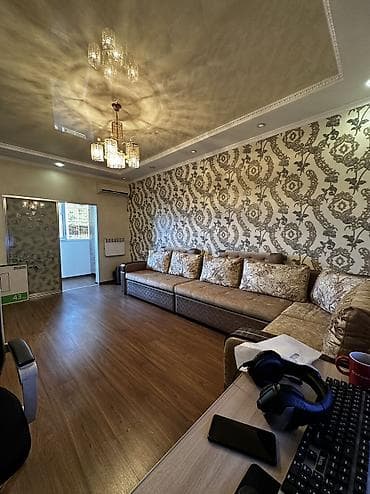 улан мкр: 1 комната, 43 м², 106 серия, 3 этаж, Косметический ремонт — 2