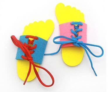 развивающий: Шнуровка Монтессори для раннего образования детская игрушка из — 2