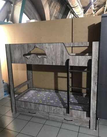 двухярусные кровати бу: Детская односпальная кровать, Новый, Для девочки, Для мальчика, С матрасом, ДСП, Платная доставка — 4
