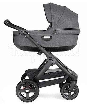Коляски: Коляска, Stokke, цвет - Черный, Б/у, Самовывоз — 1