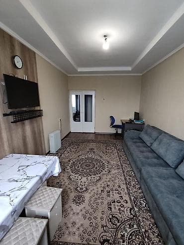 гостевые дома бишкек: 2 комнаты, 48 м², 106 серия, 5 этаж, Дизайнерский ремонт — 1