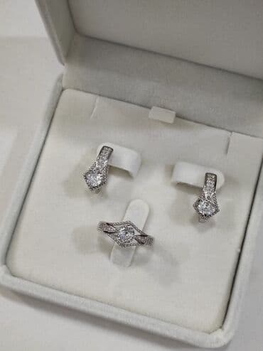 свадебное платье для высокой невесты: Серебряный Набор Классика Серебро 925 пробы Качество отличное — 5