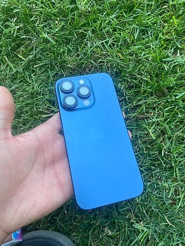 Техника и электроника: IPhone 15 Pro, Б/у, 1 ТБ, Sierra Blue, Защитное стекло, Чехол, 88 % — 2