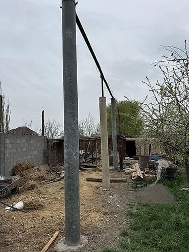 продаю металлический гараж: Разные стойки б/у страпилы балки, в связи сносом сарая есть много — 1