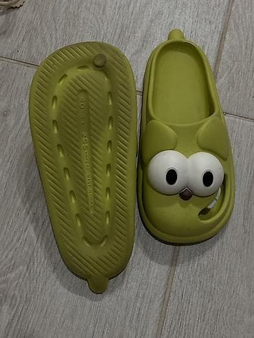 шлепки бу: Мужские сандалии, 37, Б/у, цвет - Зеленый, Самовывоз — 4