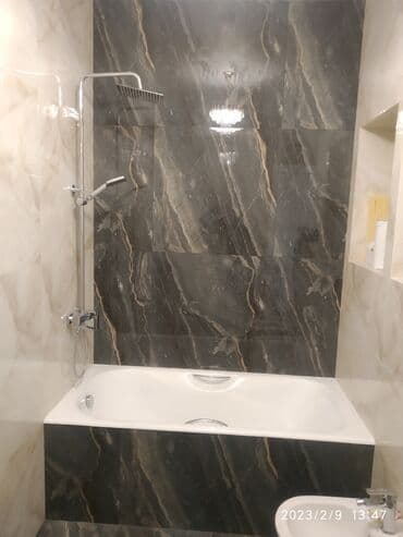 сантехник кафельшик: Плиткаларды дубалга төшөө | Карапа плиткасы, Керамогранит плиткасы, Мозаика плиткасы | Тикелей төшөө, Диагоналдуу төшөө, Горизонталдуу төшөө 6 жылдан ашык тажрыйба — 12