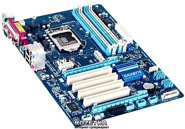 оперативная память ddr4 sdram: Материнская плата, Б/у, Gigabyte, LGA1155, Для ПК — 1
