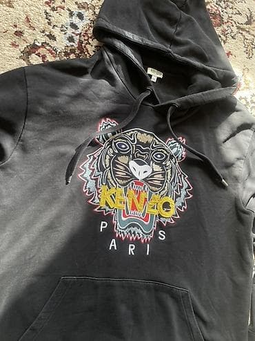 red centr: Худи Kenzo Paris Tiger - Оригинальный чёрный худи с фирменной — 3