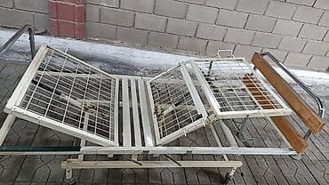 Медицинская мебель: Медицинская функциональная кровать на колесах - Металлическое — 3