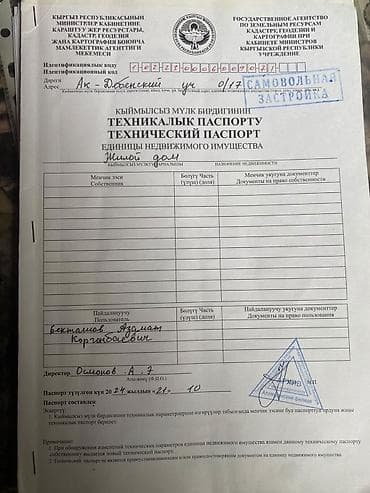 Продается жилой дом с техническим паспортом и кадастровым планом