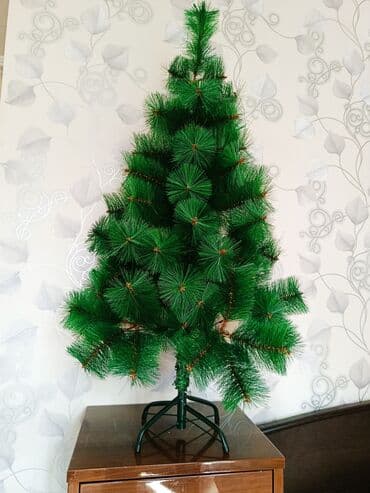 листья декоративные: Искусственная новогодняя ель - Классическая коническая форма с густой — 2