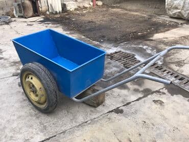 строительный тачка: Садово-строительная тачка и тележка, Стальная, Двухколесная, Новый — 4