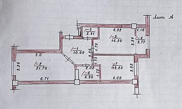 кватиры: 2 комнаты, 73 м² — 1