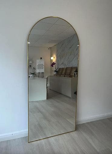 напольная вешалка детская: Напольное зеркало в полный рост с закруглённым верхом - Тип — 3