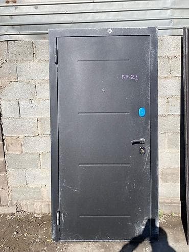 магнитный замок: Двери для домов и квартир, Металлическая, Одностворчатая, Правосторонняя, цвет - Серый — 1