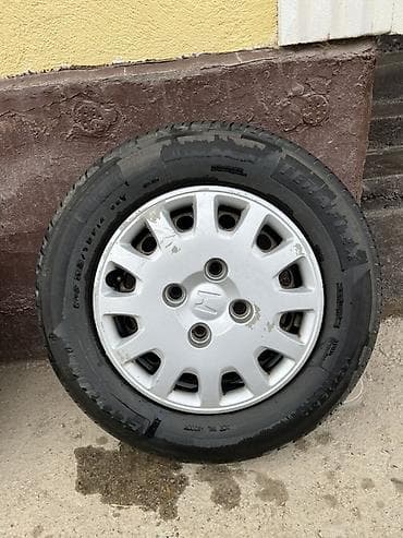 Дөңгөлөктөр монтажда: Дөңгөлөктөр монтажда 185 / 70 / R 14, Жай, Колдонулган, Комплект, Жеңил унаалар, Темир, тешиктери - 4 — 2