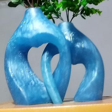 4 pot: Декоративные вазы-пара «Сердце» - Набор из двух настольных ваз с — 1