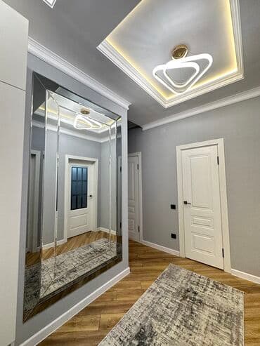 квартира на ночь бишкек количество мест 4: 2 бөлмө, Душ кабинасы, Жаздык, жууркан-төшөк каптары, Кондиционер — 10