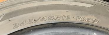 16 lt: Шины 245 / 45 / R 19, Лето, Б/у, Пара, Легковые, Корея, Hankook — 9