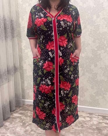 домашние халаты больших размеров: Халат, Хлопок, Турция, XS, S, M — 7