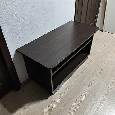 table study: Тумба и подставка для телевизора, Б/у, Напольная, ЛДСП, Самовывоз, цвет - Коричневый — 2