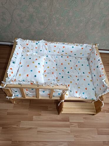 детскую кровать 7 в 1: Кровать для детей
(ручная работа )
с матрасом 
размер: 60*110 — 5