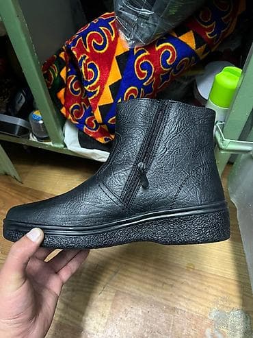 туфли лоферы: Черные демисезонные ботинки/полусапоги - Материал верха: черная — 2