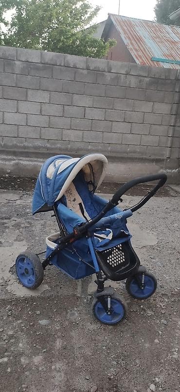 ретро коляски купить: Коляска, Другой бренд, цвет - Голубой, Б/у, Самовывоз, Платная доставка — 4