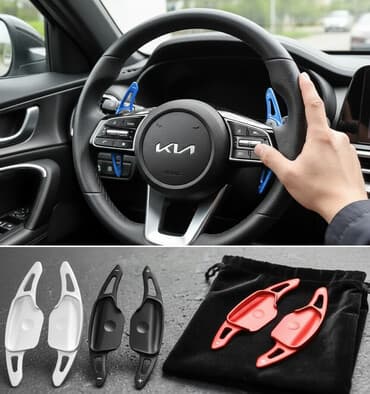 Накладки на подрулевые лепестки переключения передач Kia Stinger. - at lalafo.kg Накладки на подрулевые лепестки переключения передач Kia Stinger. -