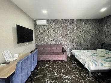 квартиры посуточно бишкек юг 2: 1 комната, Душевая кабина, Постельное белье, Кондиционер — 1