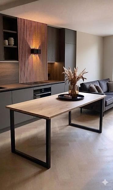 круглый кухонный стол: Кухонный стол, Новый, Прямоугольный, Нераскладной — 3