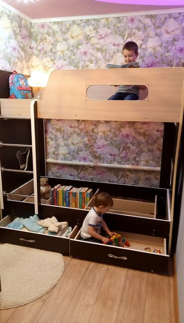 куплю кресло кровать бу: Продается кровать двухъярусная без матрасов, в отличном состоянии — 2