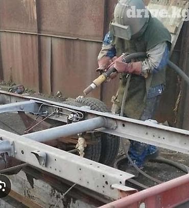 профиля: Пескоструйная очистка металла. г.Ош - Подготовка поверхности перед — 1