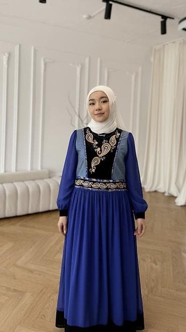 платья на кыз узату бишкек: Күнүмдүк көйнөк, Узун модель, Шифон, Бардык өлчөмдөр — 2