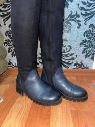 сапоги из натурального меха и кожи: Сапоги, 38, LION, Б/у, Платная доставка, Самовывоз — 3