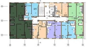 osh flat: 4 комнаты, 121 м², Асанбай мкр Элитка, 2 этаж, ПСО (под самоотделку) — 2