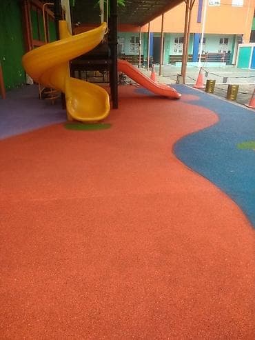 нумерация: Резиновое покрытие для спортивных и детских площадок - Тип — 3