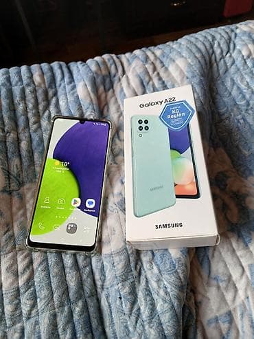 Samsung Galaxy A22, Б/у, 128 ГБ, цвет - Зеленый, 2 SIM at lalafo.kg Samsung Galaxy A22, Б/у, 128 ГБ, цвет - Зеленый, 2 SIM