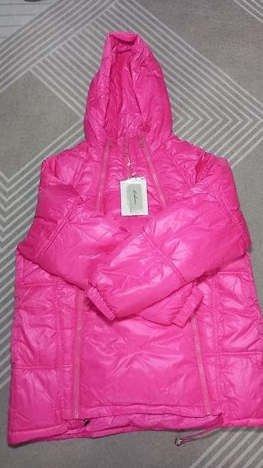 Жаш балдардын бут кийими: Абсолютно новая куртка цвет розовый ярко розовый, размер xl,с — 2