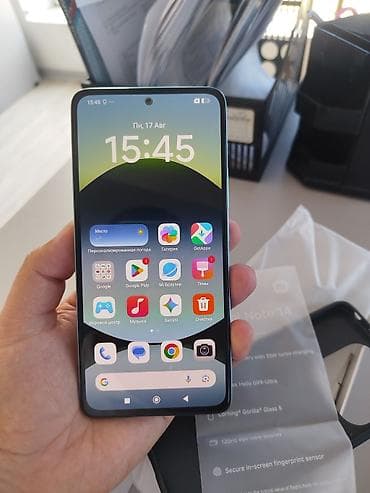 ps5 kg: Redmi, Redmi Note 14, Б/у, 128 ГБ, цвет - Голубой, 2 SIM — 9