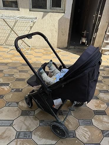 kidilo страна производитель: Коляска, Другой бренд, цвет - Черный, Б/у — 1