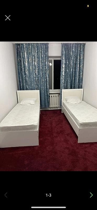 Долгосрочная аренда комнат: Комната с раздельными спальными местами. - Две/три односпальные — 1