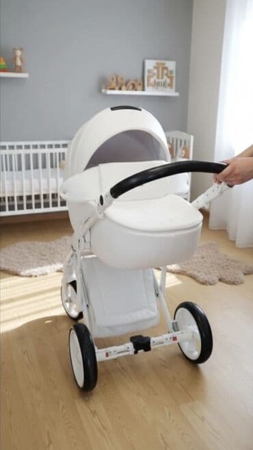 машина на пульте управления для катания детей: Коляска, Б/у — 1