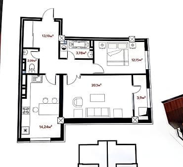 кв кок жар: 🔥📢 Продаю 2 к.кв в мкр.Кок-Жар в ЖК Lotos, СК One Construction — 2