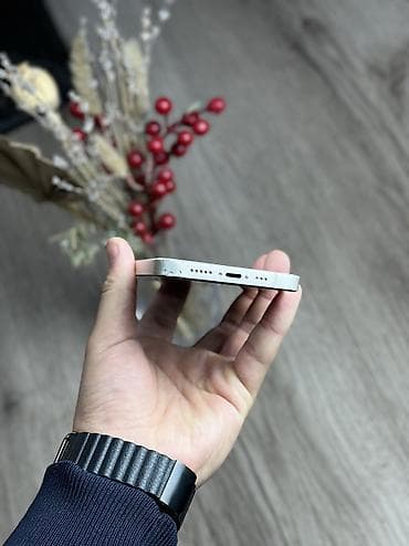 apple 12pro: IPhone 13, Б/у, 128 ГБ, Белый, Чехол, 100 % — 4