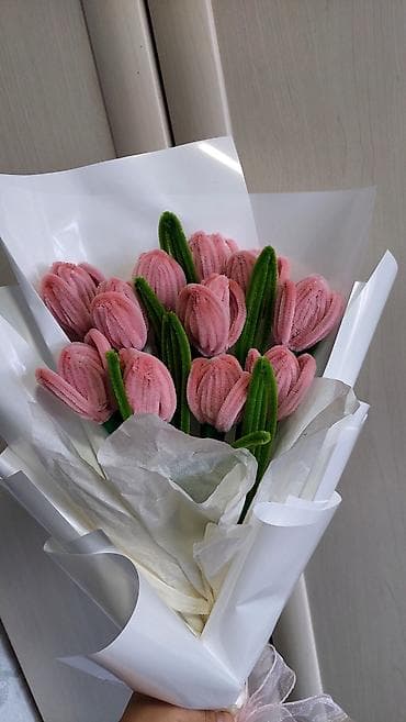 искусственная сакура: Тюльпаны из синельных проволок. Те самые тюльпаны для 8-марта - — 8